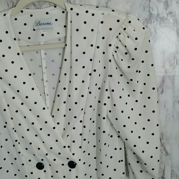 Barone | vintage polka dot blazer - Picture 1 of 7